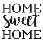 HOME SWEET HOME CHALK TRANSFER