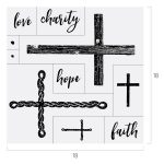 FAITH HOPE CHARITY CROSS CHALK TRANSFER