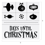 DAYS UNTIL CHRISTMAS CHALK TRANSFER