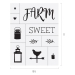 FARM SWEET FARM CHALK TRANSFER