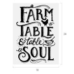 FARM TO TABLE CHALK TRANSFER