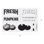 FRESH PUMPKINS CHALK TRANSFER