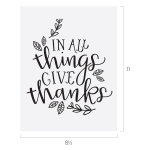 GIVE THANKS CHALK TRANSFER