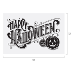 HAPPY HALLOWEEN CHALK TRANSFER