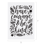 HAVE COURAGE CHALK TRANSFER