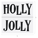 HOLLY JOLLY CHALK TRANSFER