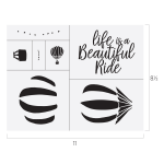 LIFE IS A BEAUTIFUL RIDE CHALK TRANSFER